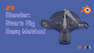 Blender Beginner Tutorial : start rigging in Blender