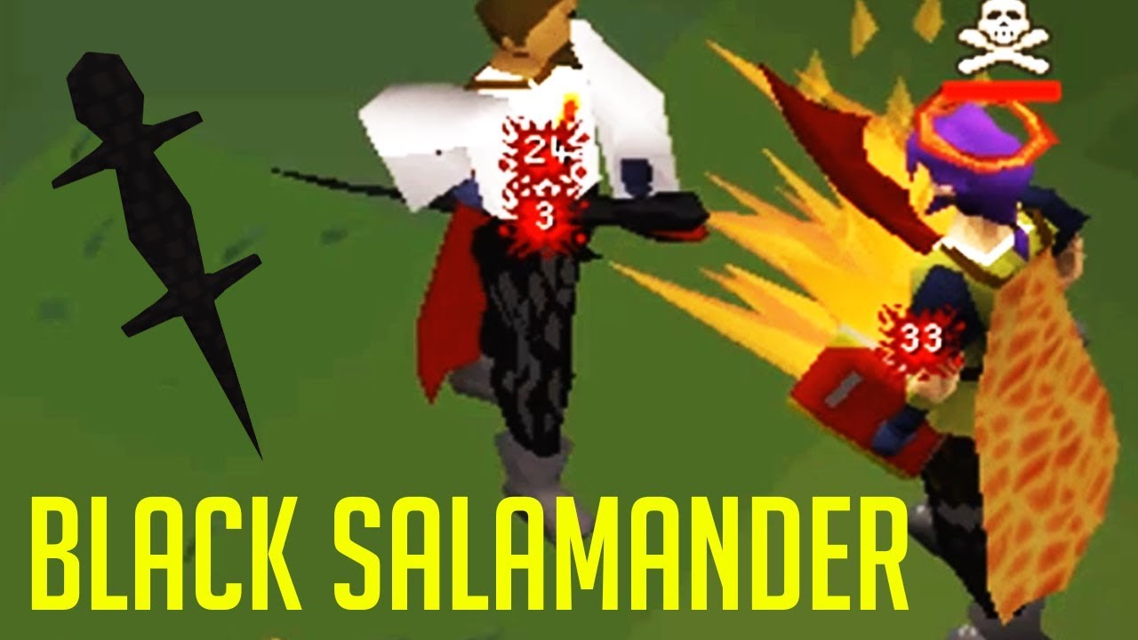 Pking with the worst weapon in pvp black salamander youtube