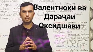 #химия Мафхуми валентноки ва дарачаи оксидшавии элементхо. #довталаб Dr. Abdulloh