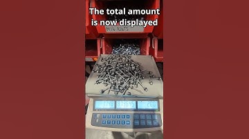 How to use a counting scale to quickly count products