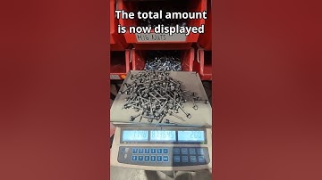 How to use a counting scale to quickly count products