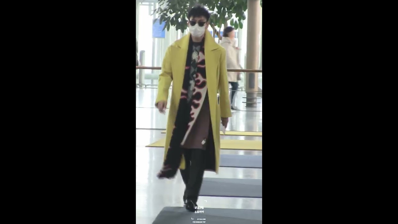 170109 Incheon Airport Heading to USA 탑 (T.O.P) 직캠