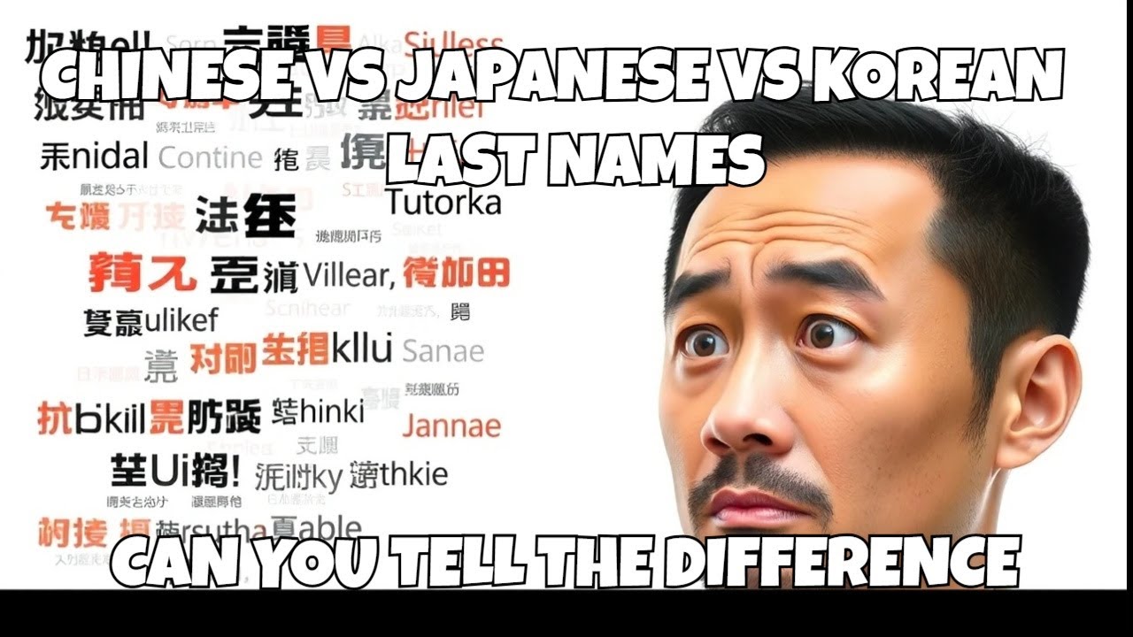 Can You Tell CHINESE From Japanese And Koreans By Last Name - YouTube