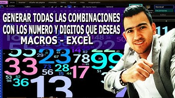 😱📢 Como GENERAR las COMBINACIONES POSIBLES  por GRUPOS en Excel con MACROS🔀🔢