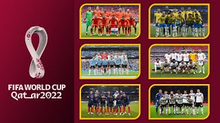 All 32 Qualified Teams World Cup Qatar 2022
