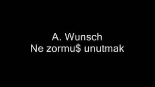 Wunsch - Ne zormu$ unutmak