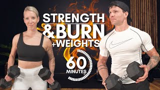 : 1 HOUR FULL BODY WORKOUT AT HOME | Dumbbells + Bodyweight + Abs