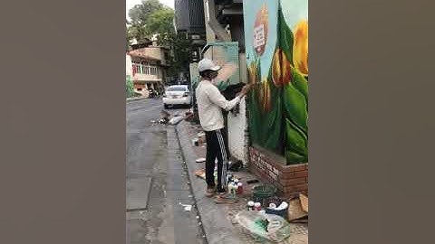 Vẽ tranh cho bốt điện ở Ba Đình, Hà Nội – Vẽ tranh tường Hà Nội rẻ đẹp 0799110022