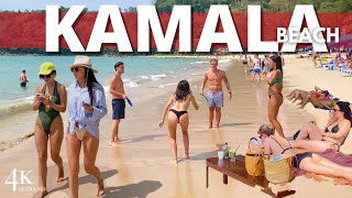 【4K 】 Phuket 2023 Kamala Beach - Having Fun on the Beach! Walking Tour, Thailand 🇹🇭