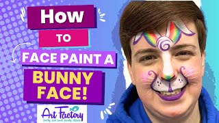How To Face Paint A Bunny Face With The Art Factory