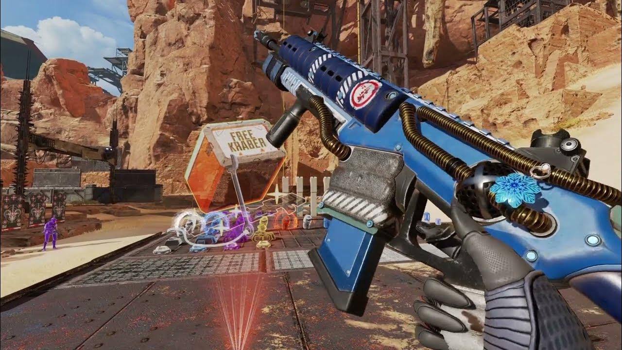Recolor for the Longbow (Frigid), All Gestures. [Apex Legends