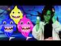 Five little zombie shark  little poppy tales kids songs and nursery rhymes