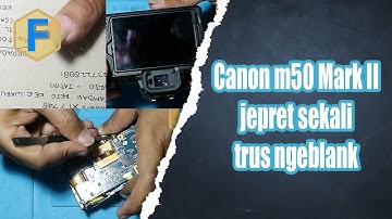 canon m50 mark II jepret sekali kemudian mati no display