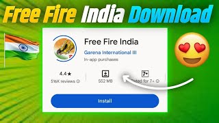 Free Fire India Install Button Not Showing || How To Download Free Fire India from Play Store Today🥳