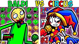 FNF Character Test | Gameplay VS Playground | ALL BALDI VS THE AMAZING DIGITAL CIRCUS