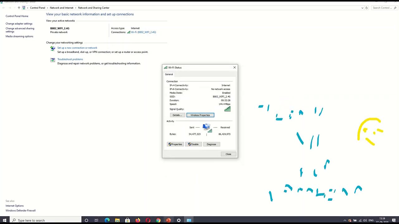 Check wifi password in windows 10