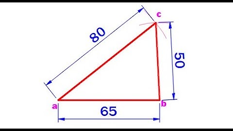 How to Draw a Triangle When Given All Three Sides, in AutoCAD