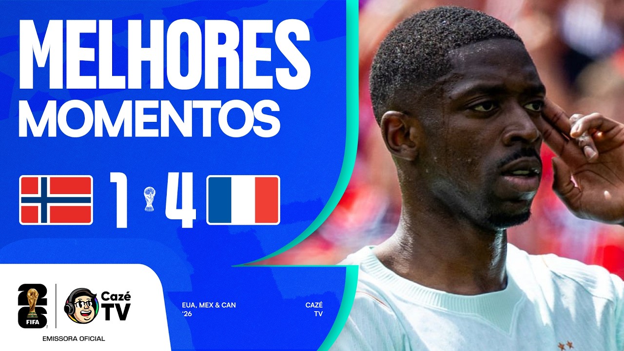 MELHORES MOMENTOS: NORUEGA 1 X 4 FRANÇA | COPA DO MUNDO FIFA™ 2026 | 3ª RODADA | FASE DE GRUPOS
