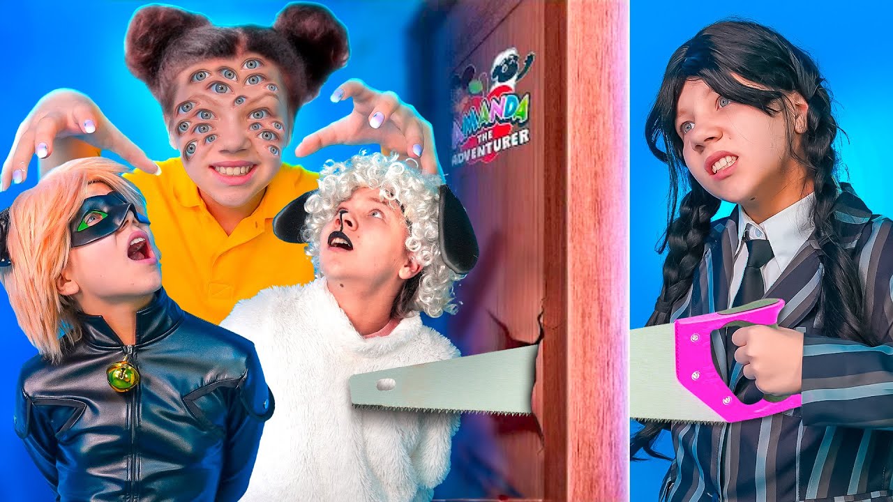 МОЯ ЖУТКАЯ ЛУЧШАЯ ЛП хочет ИЗБАВИТЬСЯ ОТ МОЕГО ПАРНЯ! Аманда путешественница против Уэнздей!