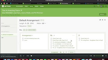 Adding and transposing m4a files in Planning Center
