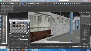 Tutorial on Modeling and texturing a subway station and train in 3dsmax. ( Part 6)