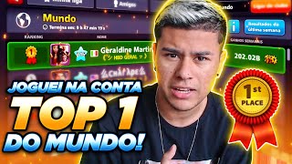 INCRÍVEL!! JOGUEI NA CONTA TOP 1 DO MUNDO NO 8 BALL POOL! screenshot 4