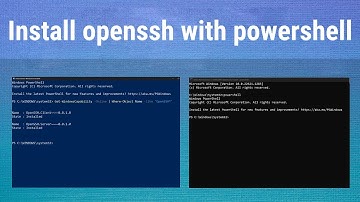 install ssh on windows using powershell
