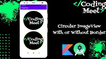 How To Implement Circular ImageView With or Without Border in Android Studio Kotlin