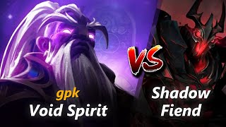 How To Void Spirit Mid Vs Shadow Fiend Feat Gpk First 10 Minutes Youtube