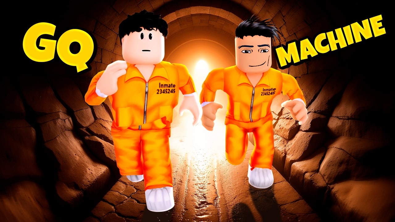 CRIMINOSOS ATRAPALHADOS FUGINDO DA PRISÃO no Mad City! ft@MACHINEBLOX