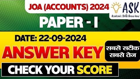 HPPSC JOA ACCOUNTS SOLVED PAPER HELD ON 22 SEPTEMBER 2024 Answerkey #hppscexam #anskey #exam #gk