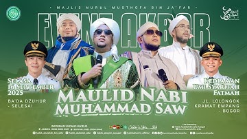 🔴LIVE! MAULID NABI MUHAMMAD SAW NURUL MUSTHOFA BIN JA
