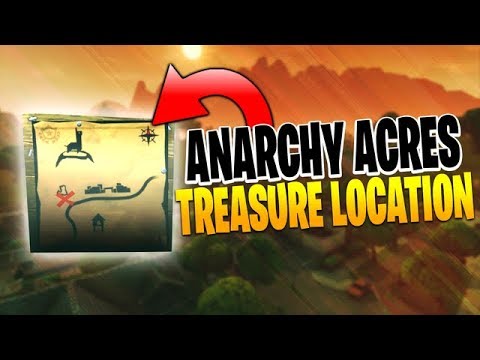 Fortnite Week 5 Challenges - Anarchy Acres Treasure Map, Fortnite Gas Station ...