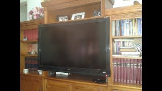 Wildon Home TV Stand Installing a 42 inch flat TV in a small bookshelf