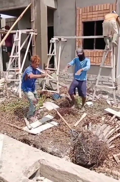 VIDEO LUCU KULI BANGUNAN VIRAL #shorts
