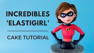 INCREDIBLES CAKE TUTORIAL 'ELASTIGIRL' | How to make Mrs Incredibles Helen Cake Topper Figurine by Sugar Sugar Cakes 16,898 views 5 years ago 12 minutes, 55 seconds