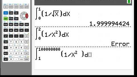 Improper Integrals on the TI-84 Plus CE Graphing Calculator