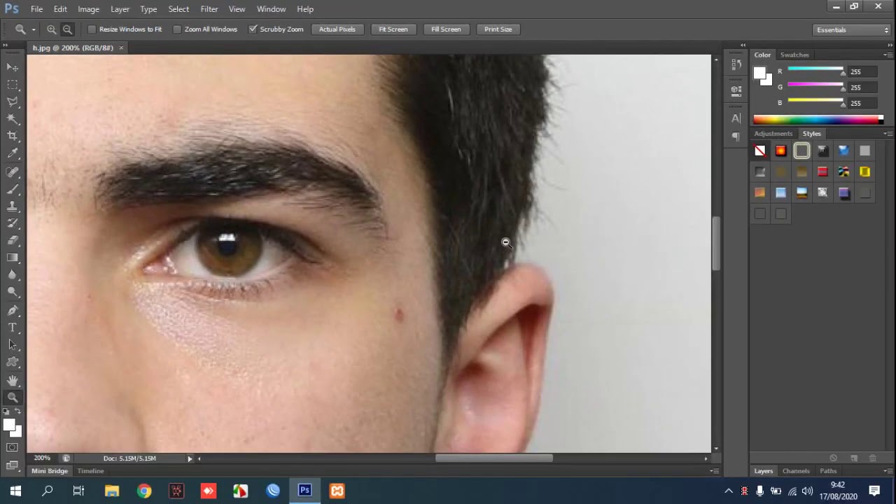 How to Zoom in Zoom out in Photoshop