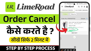 LimeRoad Se Order Cancel Kaise Kare | How To Cancel Order In LimeRoad App | LimeRoad Shoping App