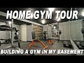 MY HOME GYM TOUR | Building a home gym in my basement!