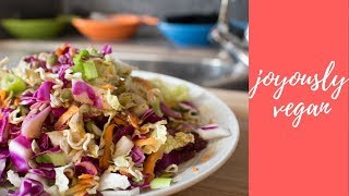 NAPA CABBAGE NOODLE SALAD/kid friendly/school lunch idea