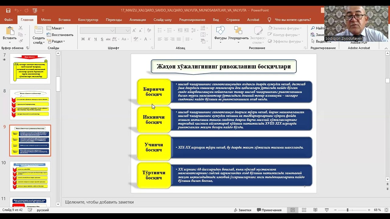 Xalqaro savdo. Xalqaro valyuta munosabatlari va valyuta kursi