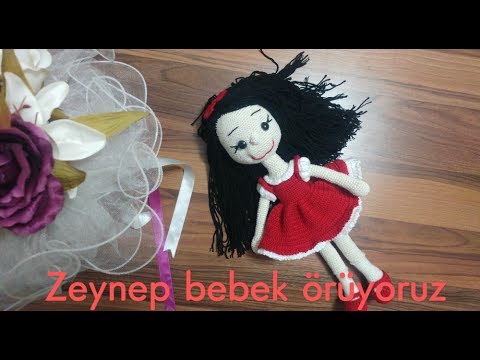 Amigurimi zeynep bebek bölüm 3 elbise-ayakkabı yapımı.