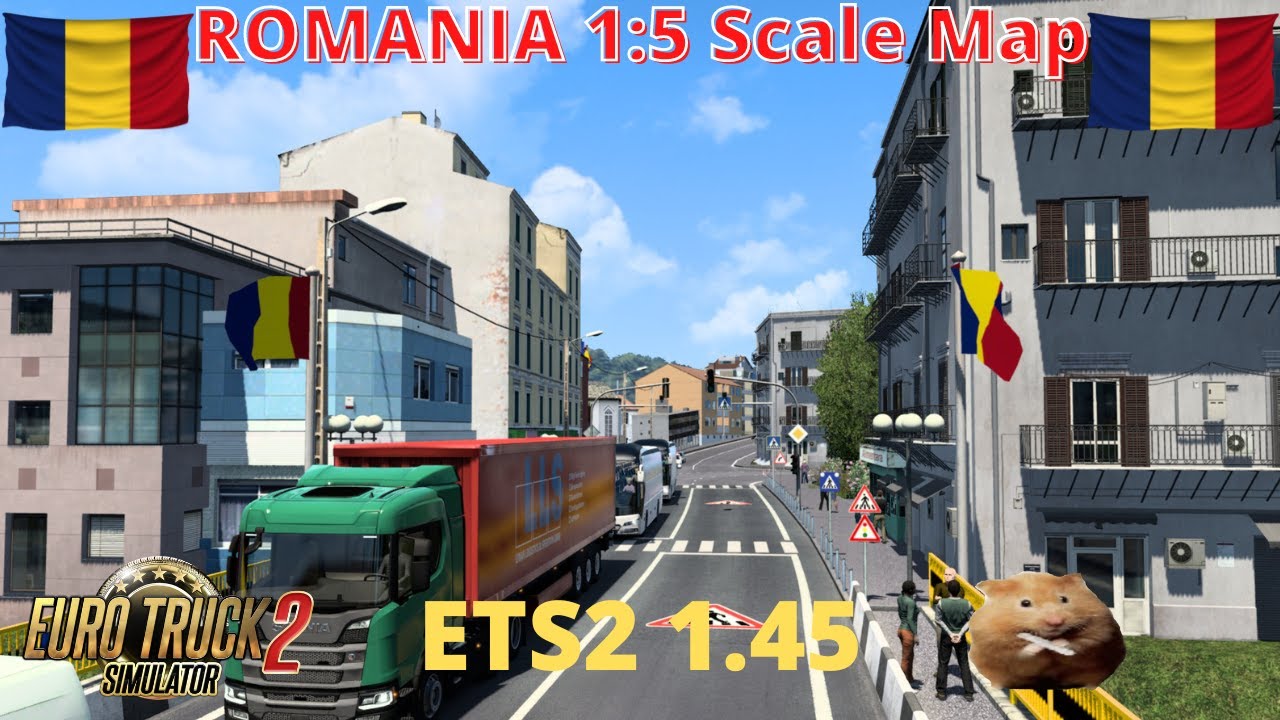 Ets2 1 45 romania map 1 5 scale by alexandru team v0 4b youtube