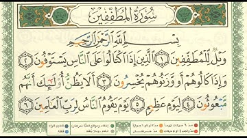 83-Sorah-Al mutaffifin-ayah -1-20-سورة المطففين