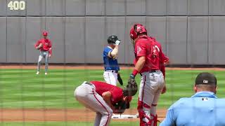 Akron Rubber Ducks score a couple of runs so the Harrisburg Senators make a picture Change
