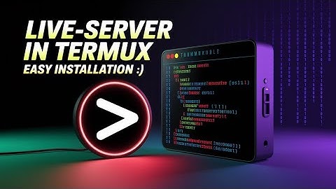 Install Live-Server In Termux | By Technolex