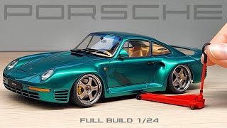 Porsche 959 - Super detailed model car 1/24 Full Build