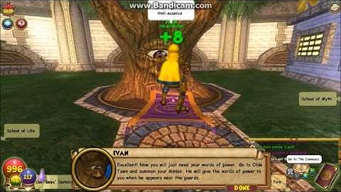 Wizard101 lvl 12 Myth spell quest