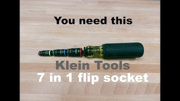 You Need this: Klein Tools 7-in-1 impact Flip socket | 32900